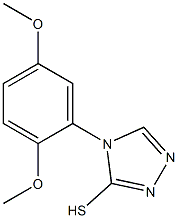 4-(2,5-dimethoxyphenyl)-4H-1,2,4-triazole-3-thiol 结构式