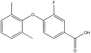 4-(2,6-dimethylphenoxy)-3-fluorobenzoic acid 结构式