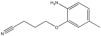 4-(2-amino-5-methylphenoxy)butanenitrile 结构式