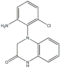 4-(2-amino-6-chlorophenyl)-1,2,3,4-tetrahydroquinoxalin-2-one 结构式