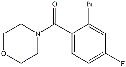 4-(2-bromo-4-fluorobenzoyl)morpholine 结构式