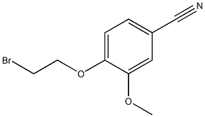 4-(2-bromoethoxy)-3-methoxybenzonitrile 结构式