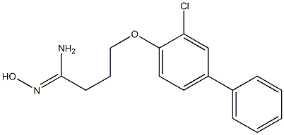 4-(2-chloro-4-phenylphenoxy)-N'-hydroxybutanimidamide 结构式