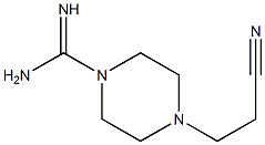 4-(2-cyanoethyl)piperazine-1-carboximidamide 结构式