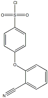 4-(2-cyanophenoxy)benzene-1-sulfonyl chloride 结构式