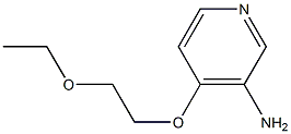 4-(2-ethoxyethoxy)pyridin-3-amine 结构式