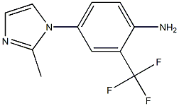 4-(2-methyl-1H-imidazol-1-yl)-2-(trifluoromethyl)aniline 结构式