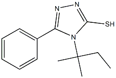 4-(2-methylbutan-2-yl)-5-phenyl-4H-1,2,4-triazole-3-thiol 结构式