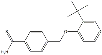 4-(2-tert-butylphenoxymethyl)benzene-1-carbothioamide 结构式