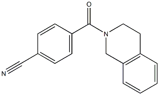 4-(3,4-dihydroisoquinolin-2(1H)-ylcarbonyl)benzonitrile 结构式