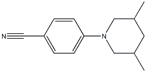 4-(3,5-dimethylpiperidin-1-yl)benzonitrile 结构式