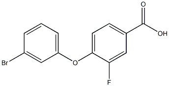 4-(3-bromophenoxy)-3-fluorobenzoic acid 结构式