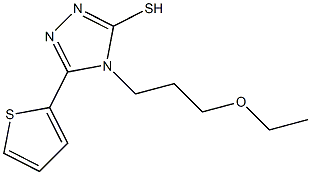 4-(3-ethoxypropyl)-5-(thiophen-2-yl)-4H-1,2,4-triazole-3-thiol 结构式