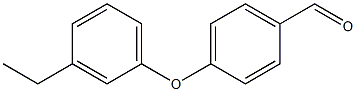 4-(3-ethylphenoxy)benzaldehyde 结构式