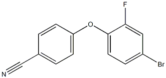 4-(4-bromo-2-fluorophenoxy)benzonitrile 结构式