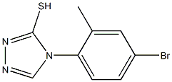 4-(4-bromo-2-methylphenyl)-4H-1,2,4-triazole-3-thiol 结构式