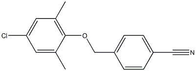 4-(4-chloro-2,6-dimethylphenoxymethyl)benzonitrile 结构式