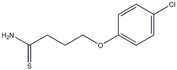 4-(4-chlorophenoxy)butanethioamide 结构式