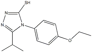 4-(4-ethoxyphenyl)-5-(propan-2-yl)-4H-1,2,4-triazole-3-thiol 结构式