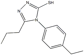 4-(4-ethylphenyl)-5-propyl-4H-1,2,4-triazole-3-thiol 结构式