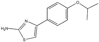 4-(4-isopropoxyphenyl)-1,3-thiazol-2-amine 结构式