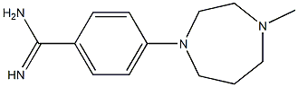 4-(4-methyl-1,4-diazepan-1-yl)benzene-1-carboximidamide 结构式