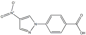 4-(4-nitro-1H-pyrazol-1-yl)benzoic acid 结构式