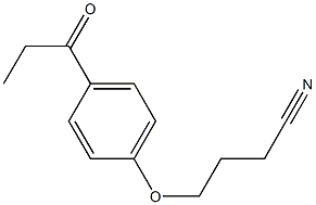 4-(4-propionylphenoxy)butanenitrile 结构式