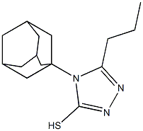 4-(adamantan-1-yl)-5-propyl-4H-1,2,4-triazole-3-thiol 结构式