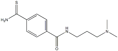 4-(aminocarbonothioyl)-N-[3-(dimethylamino)propyl]benzamide 结构式