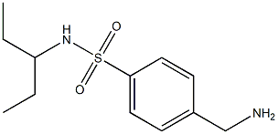 4-(aminomethyl)-N-(1-ethylpropyl)benzenesulfonamide 结构式