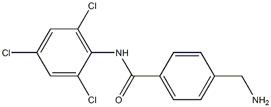 4-(aminomethyl)-N-(2,4,6-trichlorophenyl)benzamide 结构式