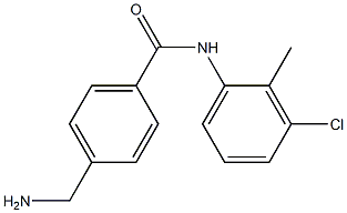 4-(aminomethyl)-N-(3-chloro-2-methylphenyl)benzamide 结构式