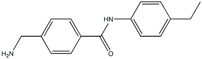 4-(aminomethyl)-N-(4-ethylphenyl)benzamide 结构式