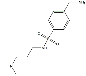 4-(aminomethyl)-N-[3-(dimethylamino)propyl]benzenesulfonamide 结构式