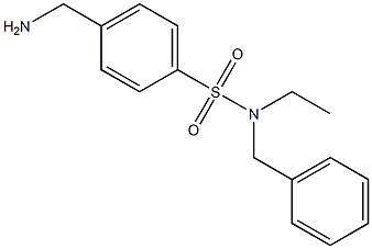 4-(aminomethyl)-N-benzyl-N-ethylbenzene-1-sulfonamide 结构式