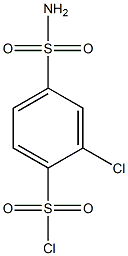 4-(aminosulfonyl)-2-chlorobenzenesulfonyl chloride 结构式