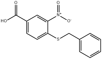 4-(benzylsulfanyl)-3-nitrobenzoic acid 结构式