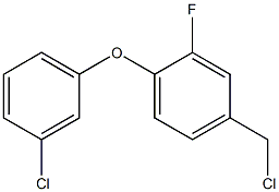 4-(chloromethyl)-1-(3-chlorophenoxy)-2-fluorobenzene 结构式