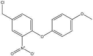4-(chloromethyl)-1-(4-methoxyphenoxy)-2-nitrobenzene 结构式