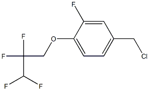 4-(chloromethyl)-2-fluoro-1-(2,2,3,3-tetrafluoropropoxy)benzene 结构式