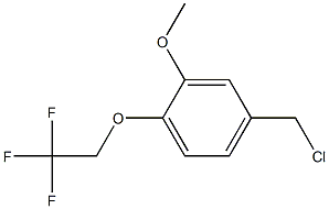 4-(chloromethyl)-2-methoxy-1-(2,2,2-trifluoroethoxy)benzene 结构式