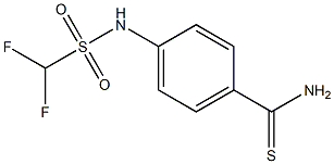 4-(difluoromethanesulfonamido)benzene-1-carbothioamide 结构式