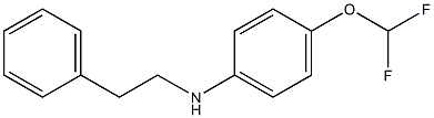 4-(difluoromethoxy)-N-(2-phenylethyl)aniline 结构式