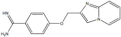 4-(imidazo[1,2-a]pyridin-2-ylmethoxy)benzenecarboximidamide 结构式