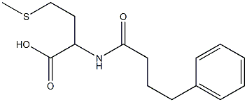 4-(methylsulfanyl)-2-(4-phenylbutanamido)butanoic acid 结构式