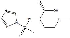 4-(methylsulfanyl)-2-[1-(1H-1,2,4-triazol-1-yl)acetamido]butanoic acid 结构式