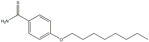 4-(octyloxy)benzene-1-carbothioamide 结构式