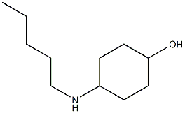 4-(pentylamino)cyclohexan-1-ol 结构式