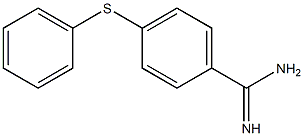 4-(phenylsulfanyl)benzene-1-carboximidamide 结构式